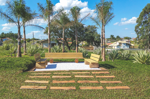 Ninho Verde I inaugura área de descanso para os adeptos da caminhada