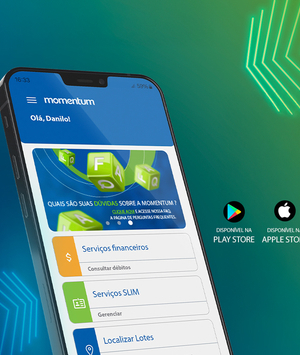 Baixe o app da Momentum no seu celular