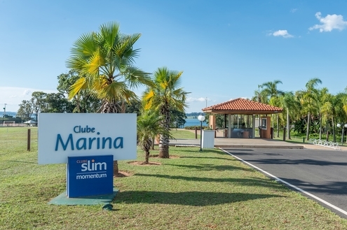 Clube Marina recebe obras para nova portaria