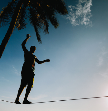 Slackline na Riviera XIII